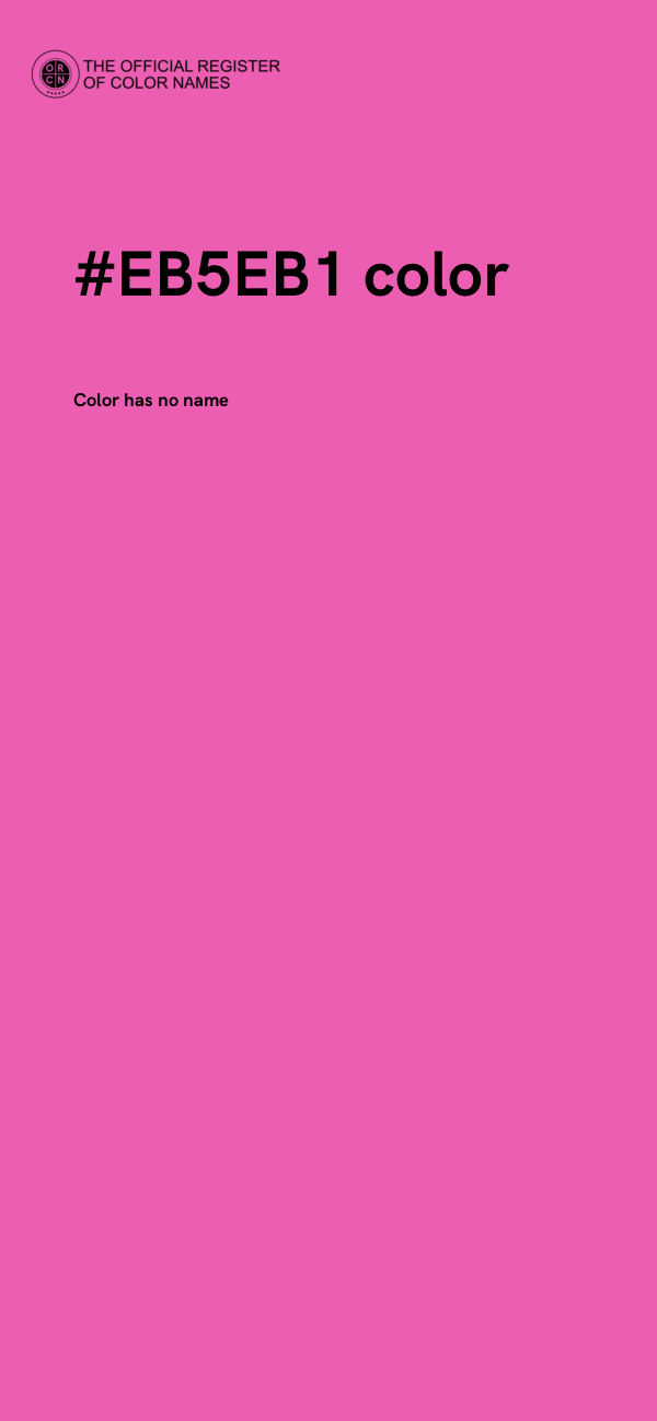 #EB5EB1 color image