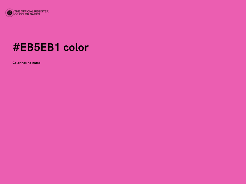 #EB5EB1 color image