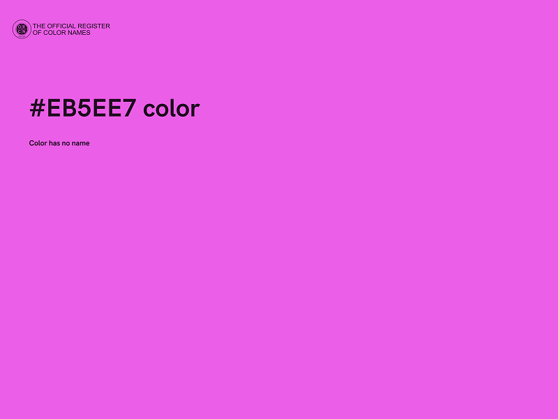 #EB5EE7 color image