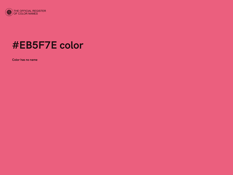 #EB5F7E color image