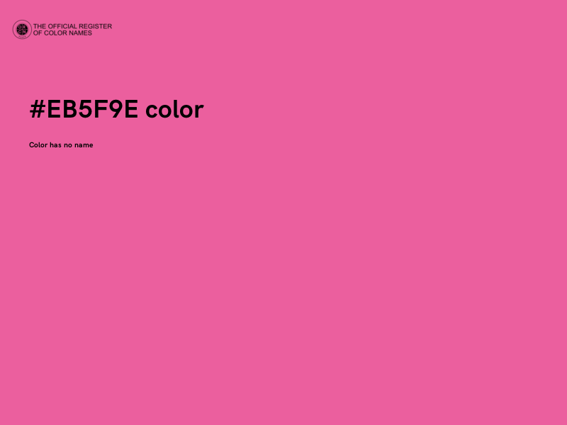 #EB5F9E color image