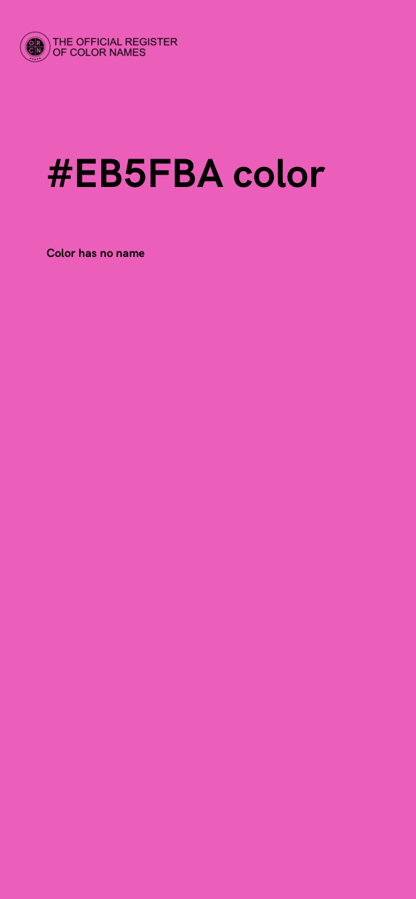 #EB5FBA color image