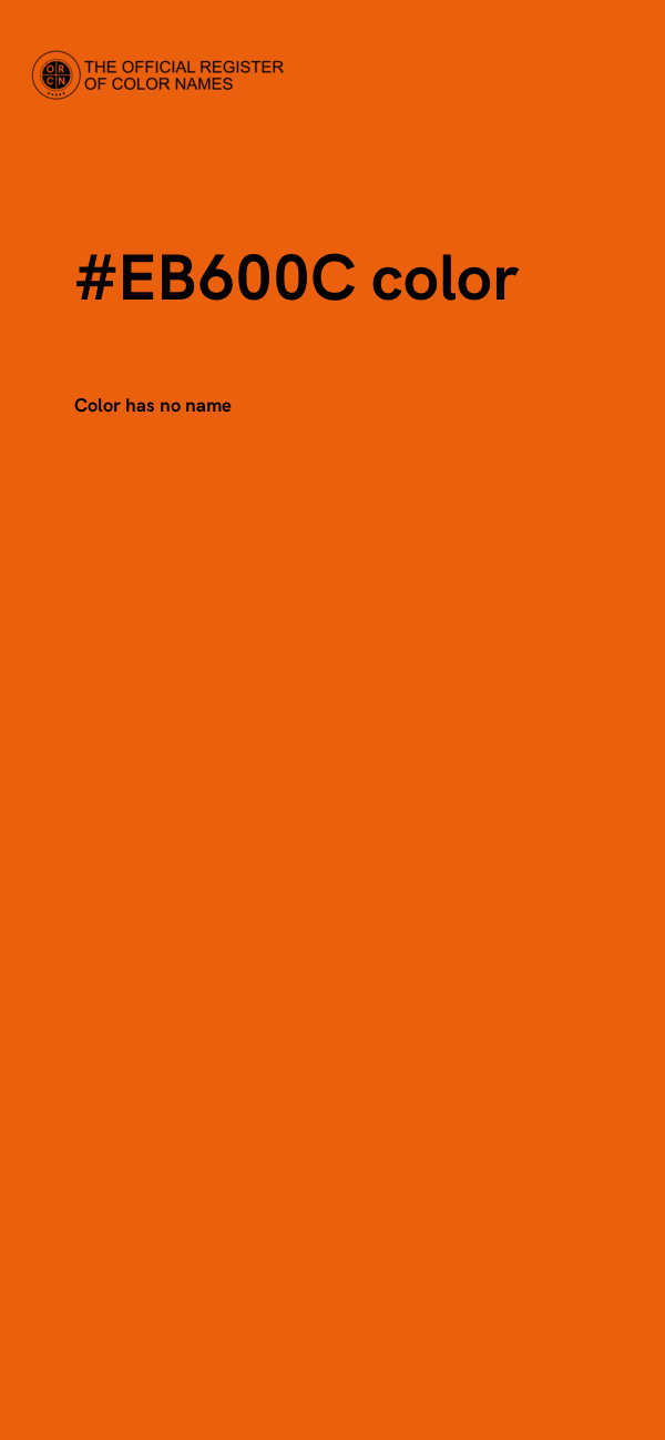 #EB600C color image