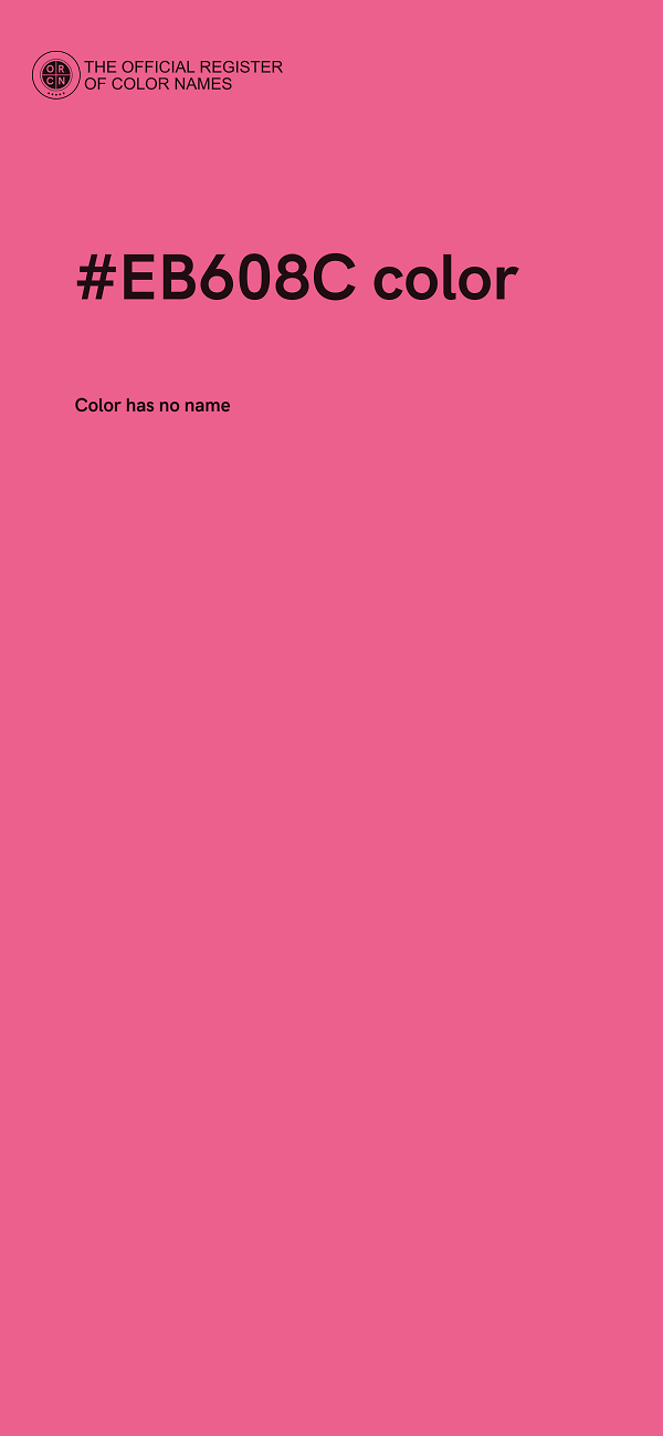 #EB608C color image