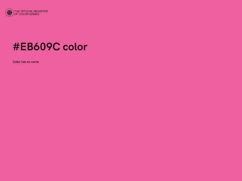 #EB609C color image