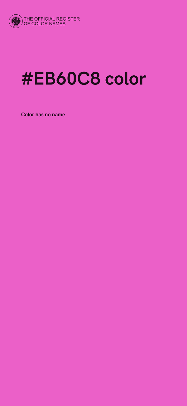 #EB60C8 color image