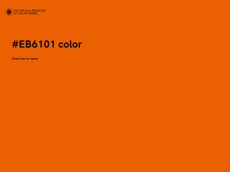 #EB6101 color image