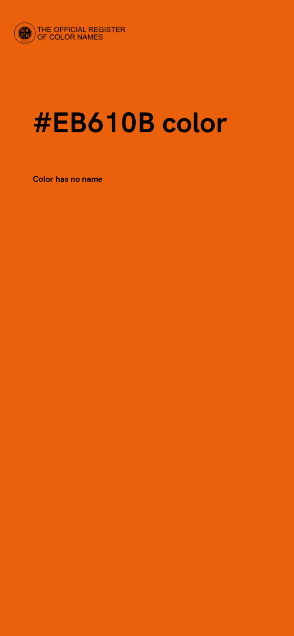 #EB610B color image