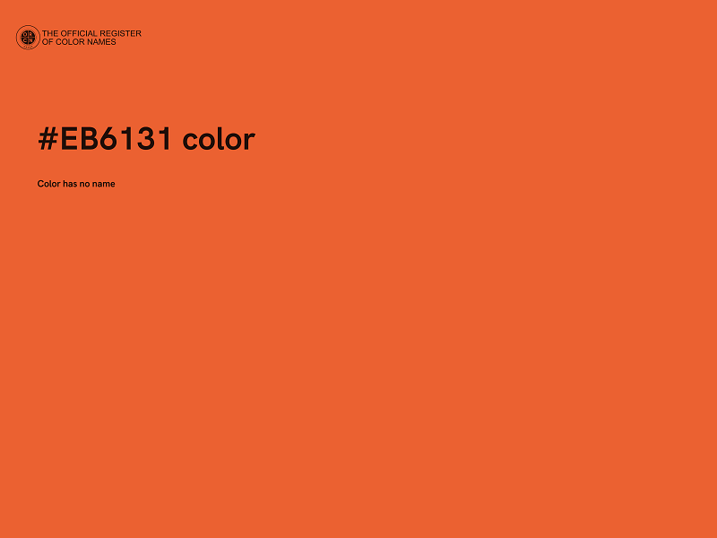 #EB6131 color image