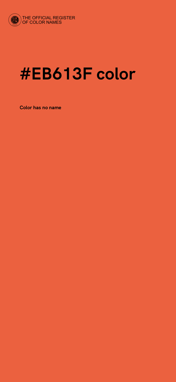 #EB613F color image