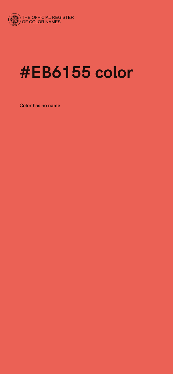 #EB6155 color image