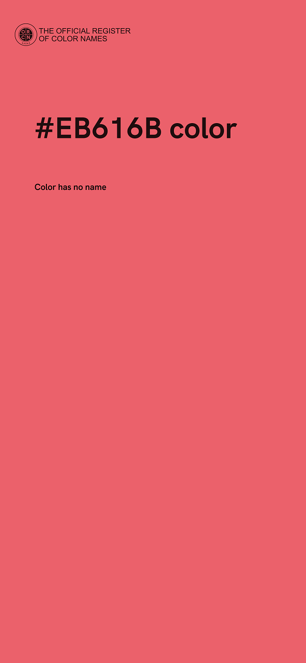 #EB616B color image