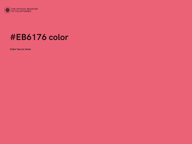 #EB6176 color image