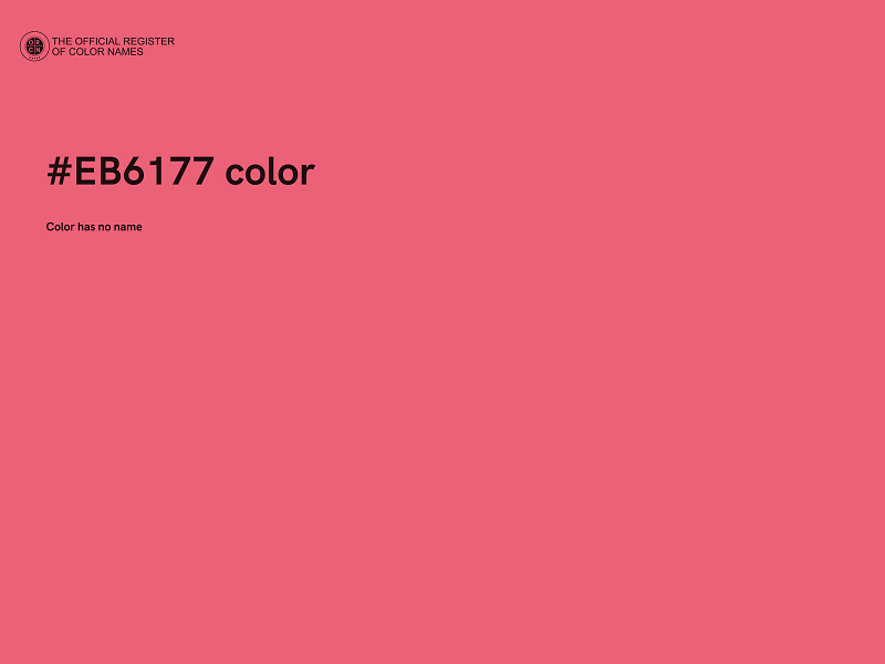 #EB6177 color image