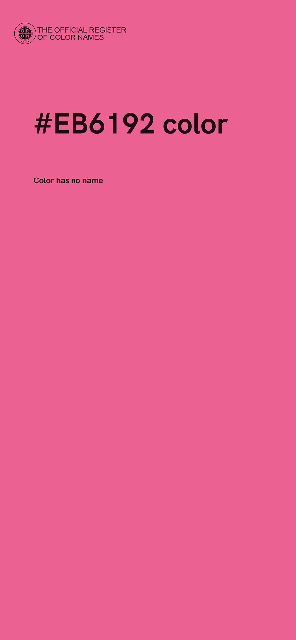#EB6192 color image