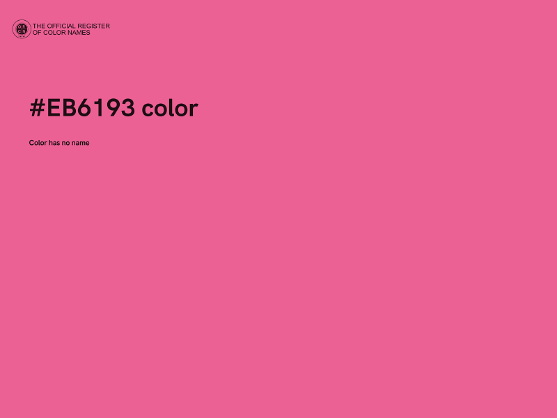 #EB6193 color image