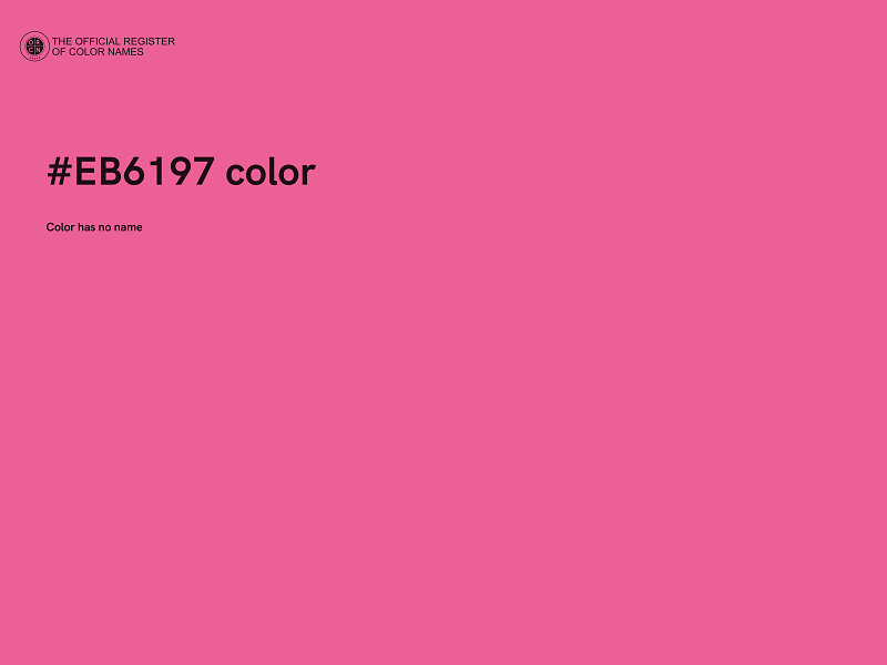 #EB6197 color image