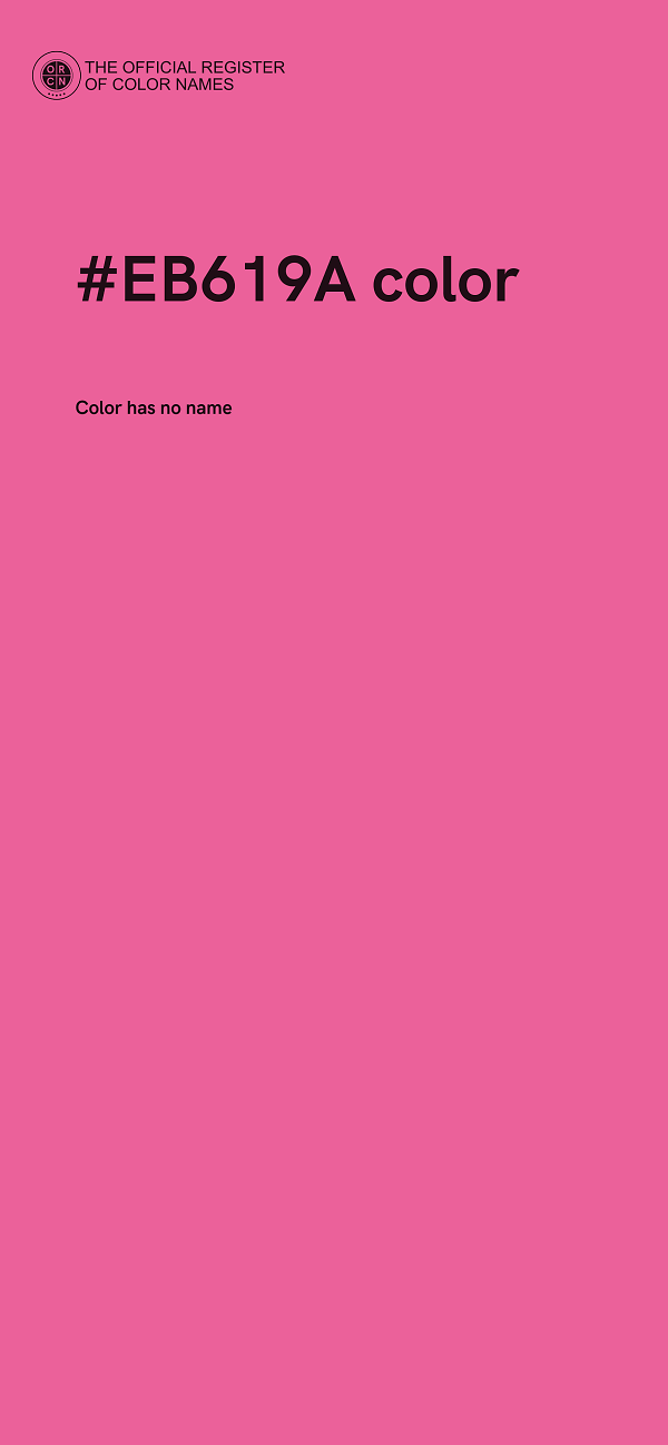 #EB619A color image