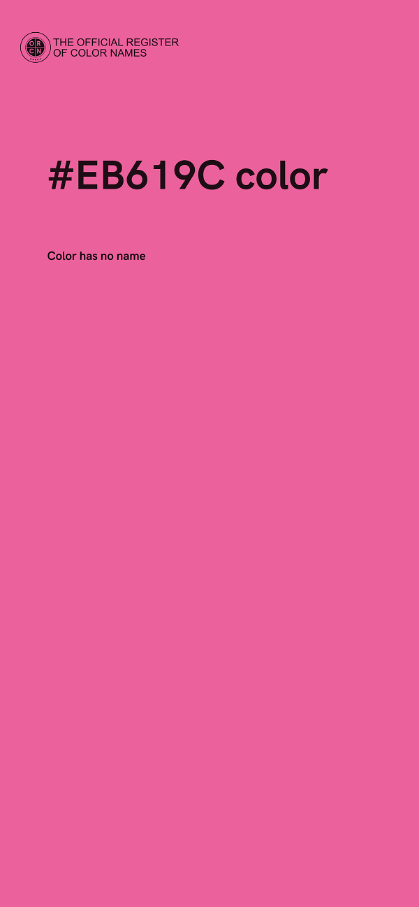 #EB619C color image