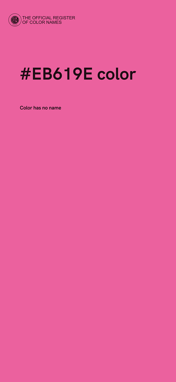 #EB619E color image