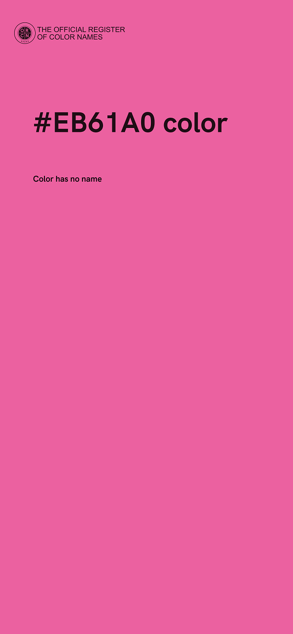 #EB61A0 color image