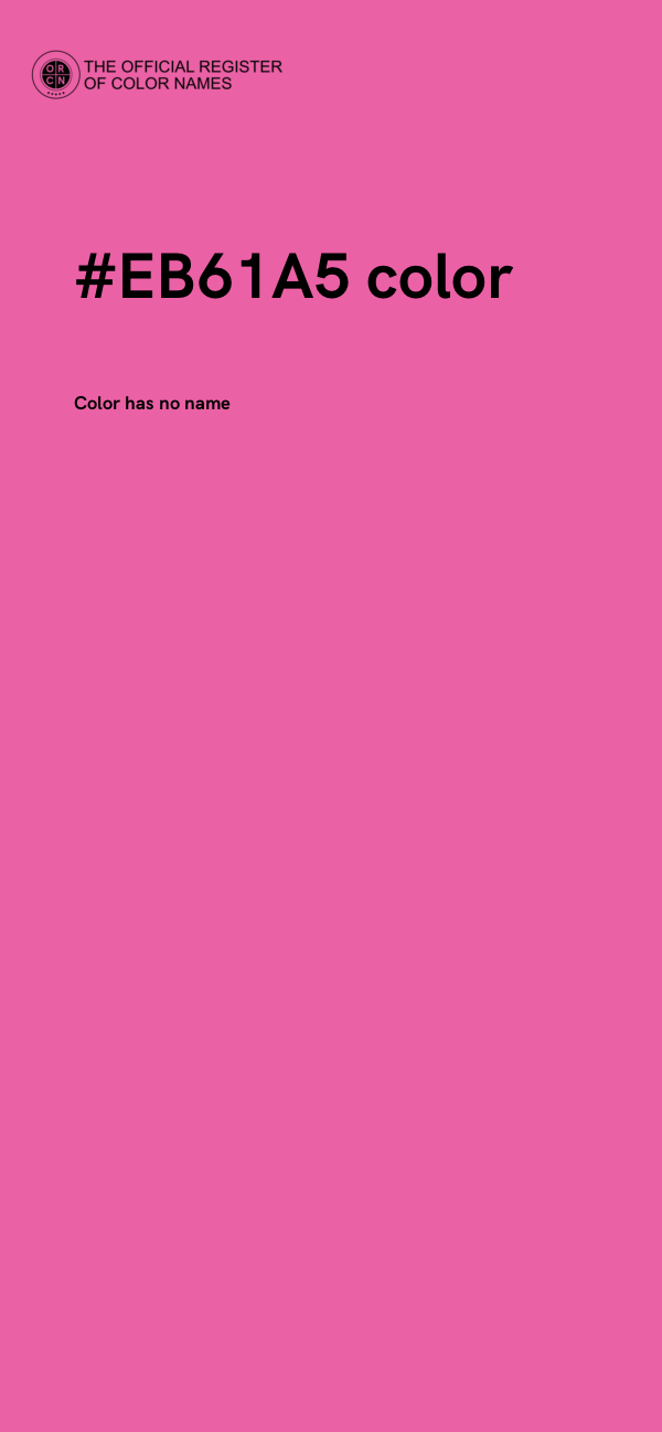 #EB61A5 color image