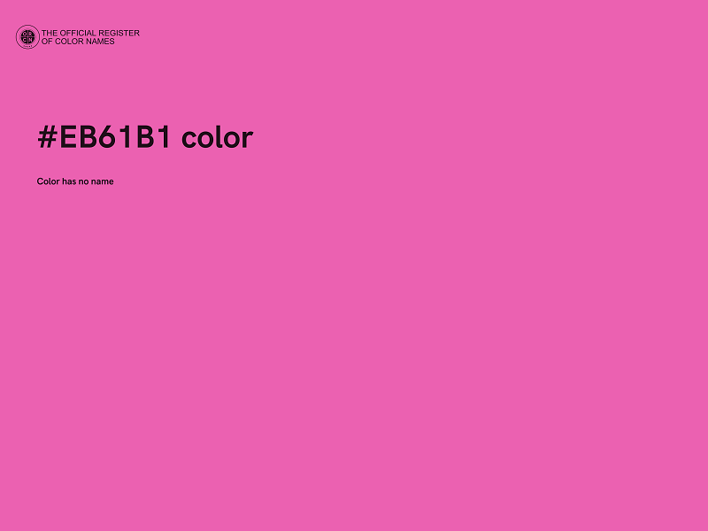 #EB61B1 color image