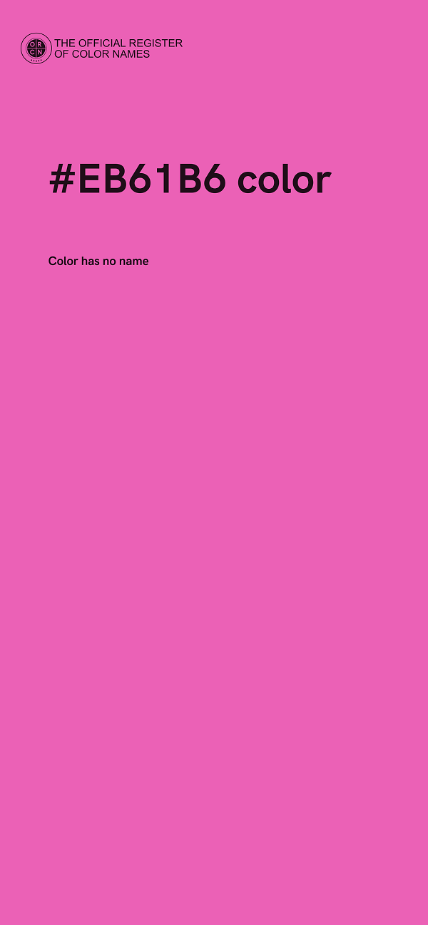 #EB61B6 color image