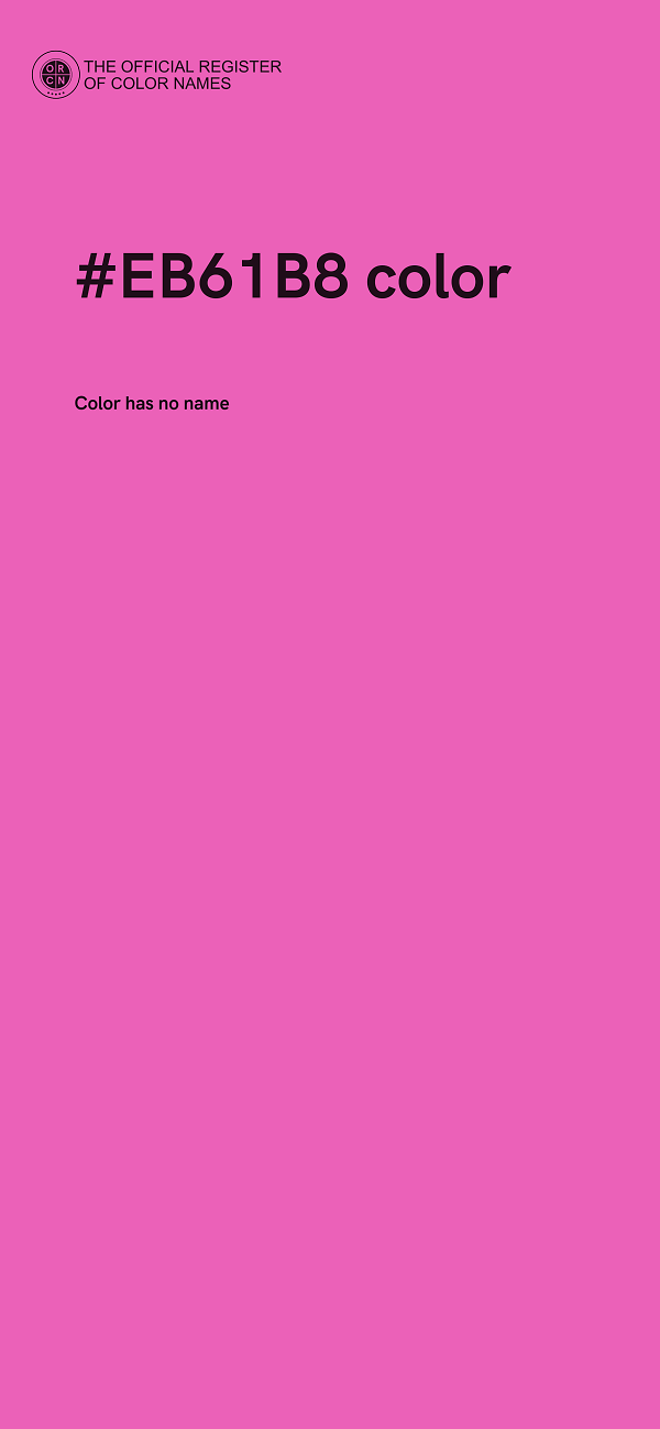 #EB61B8 color image