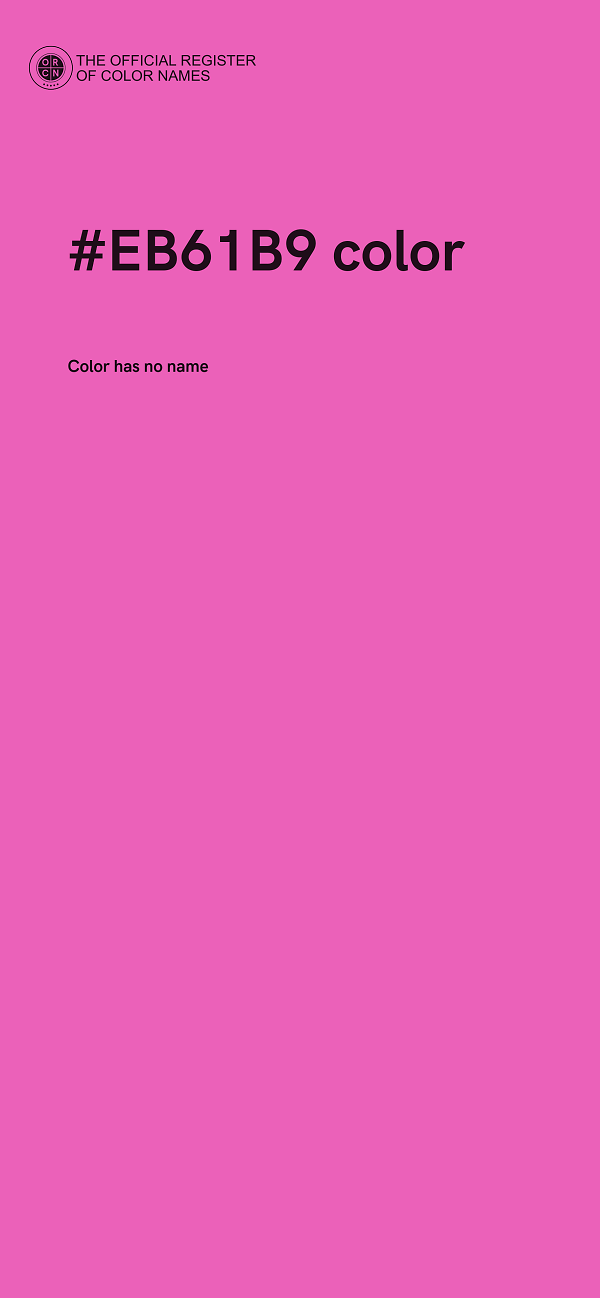 #EB61B9 color image