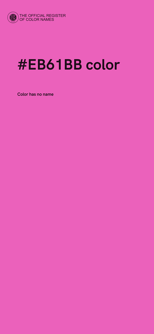 #EB61BB color image
