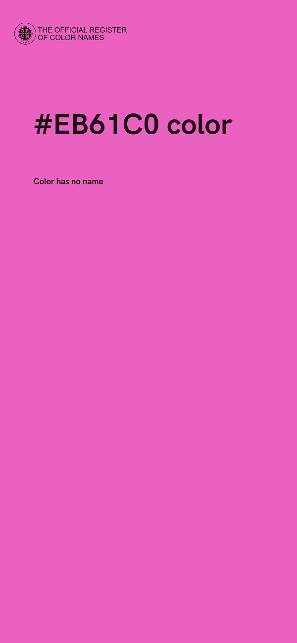 #EB61C0 color image