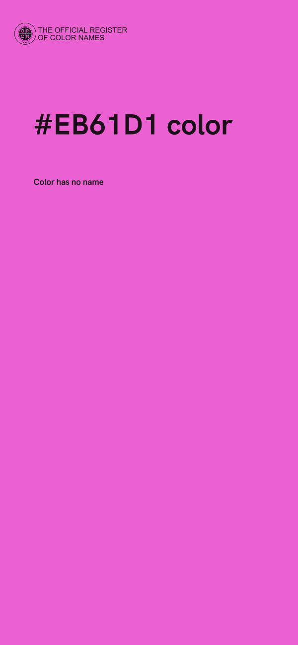 #EB61D1 color image