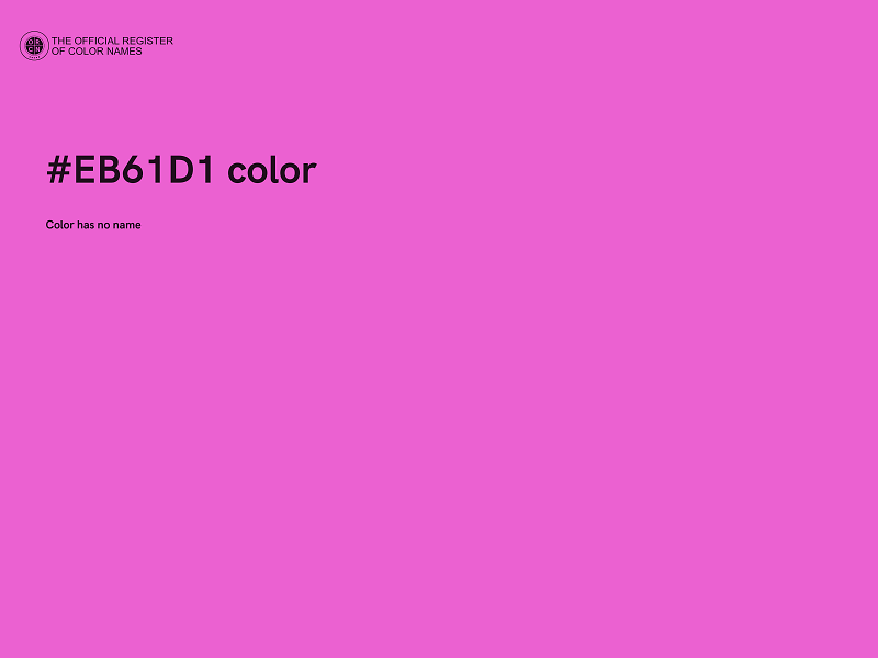 #EB61D1 color image