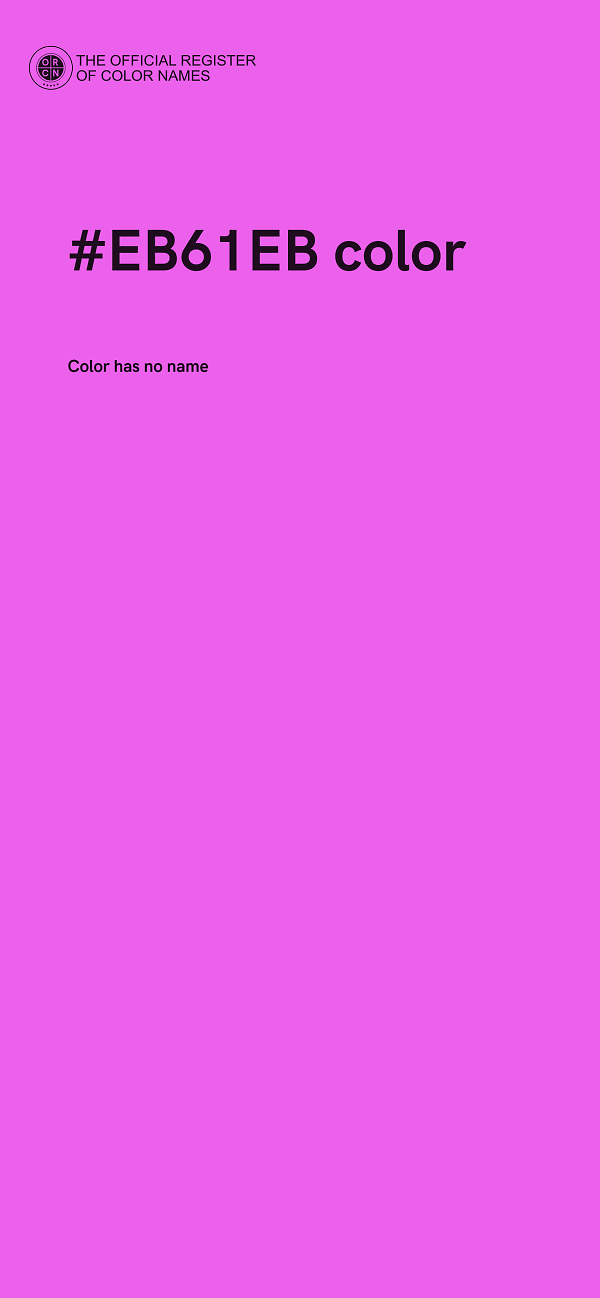 #EB61EB color image