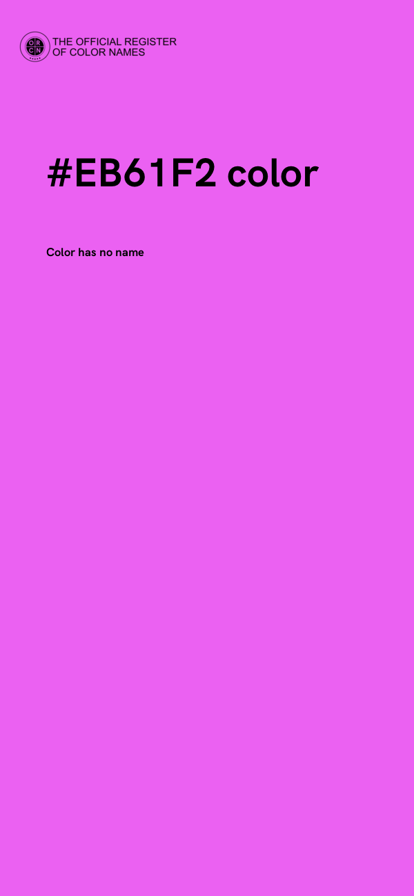 #EB61F2 color image