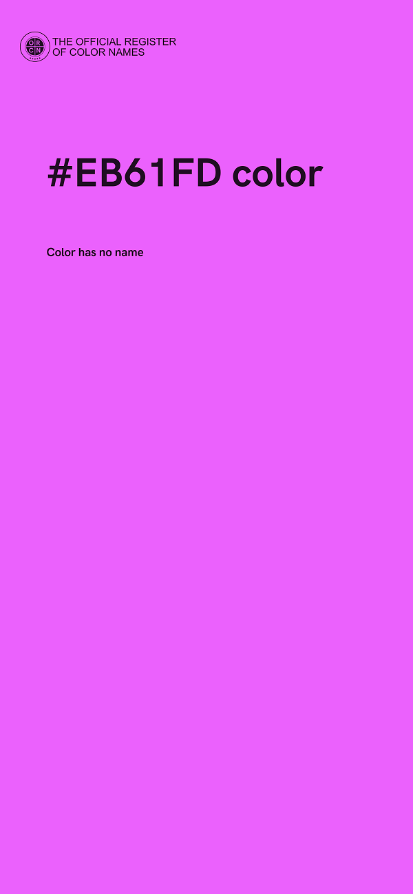 #EB61FD color image
