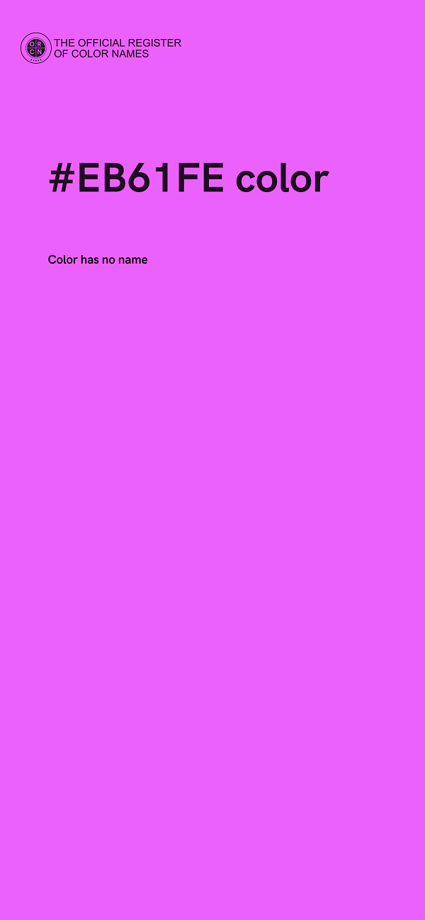 #EB61FE color image