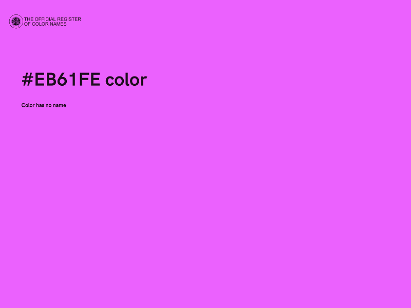 #EB61FE color image