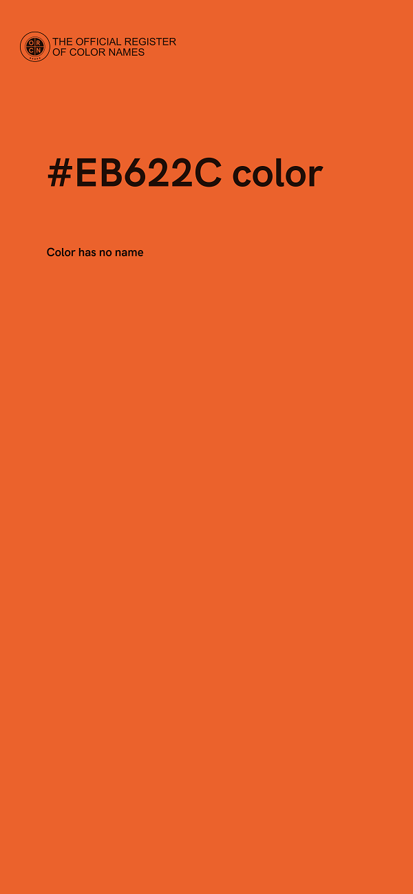 #EB622C color image