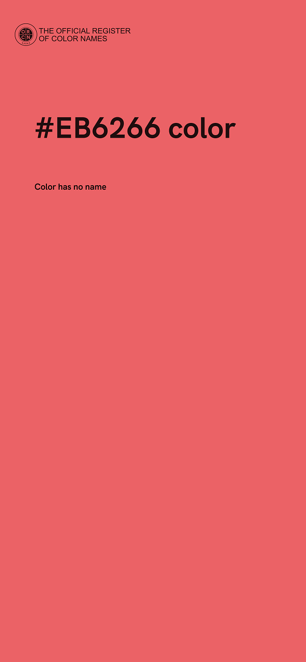 #EB6266 color image