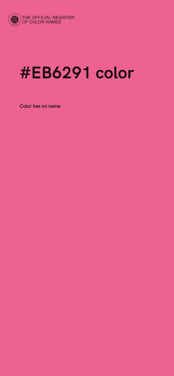 #EB6291 color image