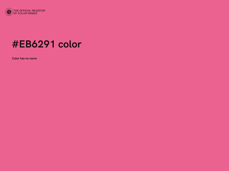 #EB6291 color image