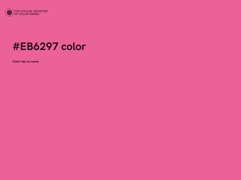 #EB6297 color image