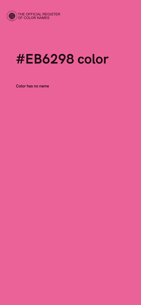 #EB6298 color image