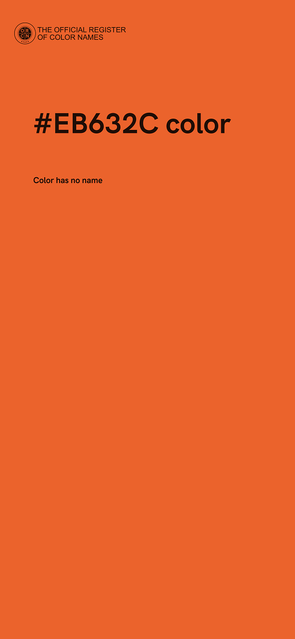 #EB632C color image