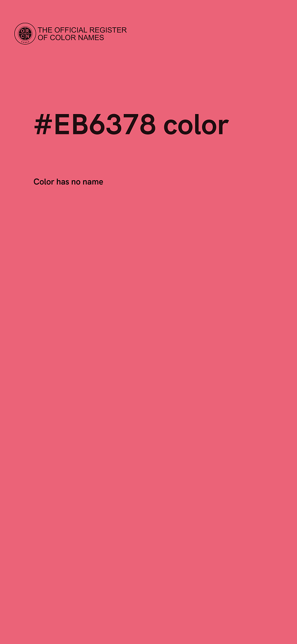 #EB6378 color image