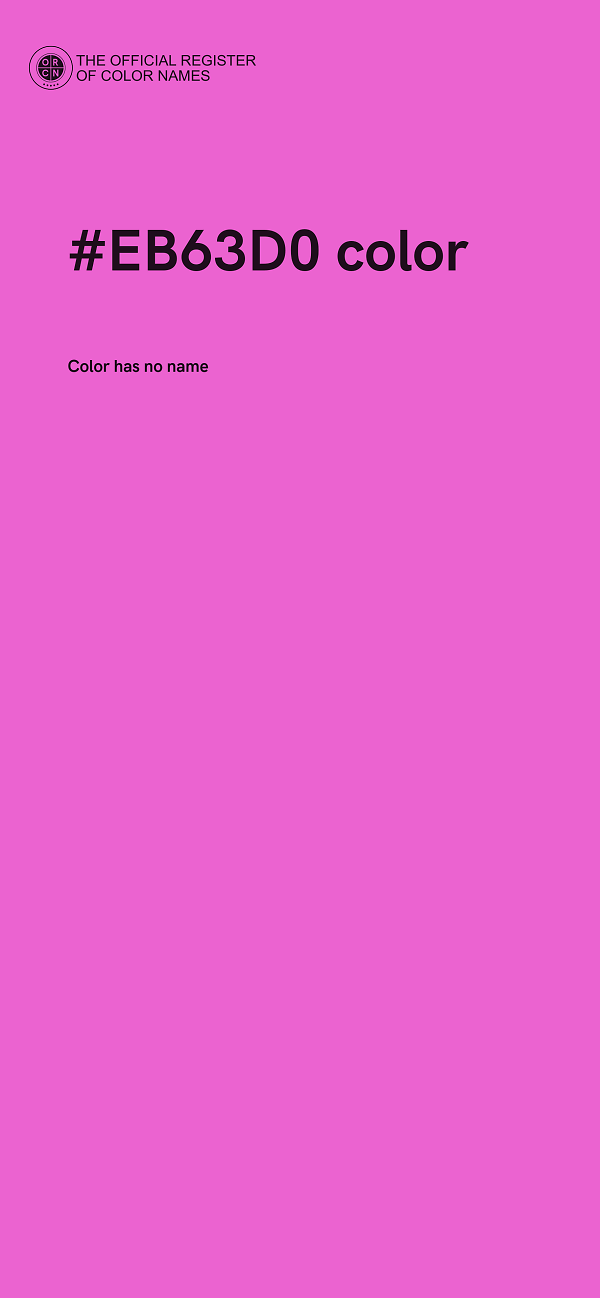 #EB63D0 color image