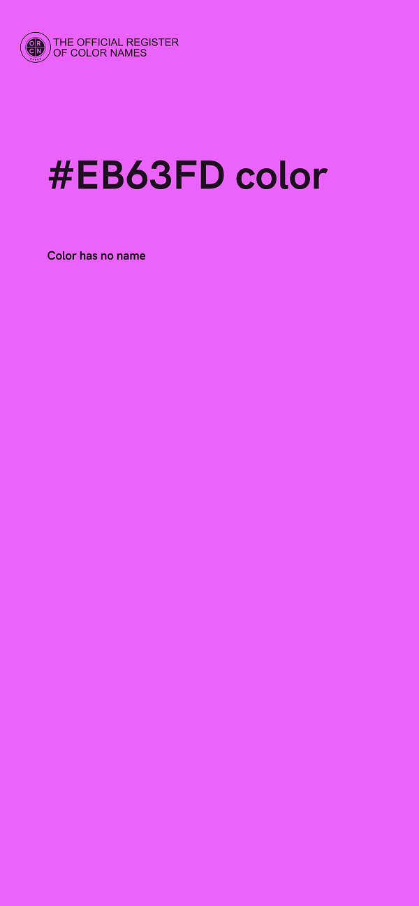 #EB63FD color image
