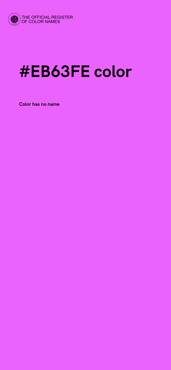 #EB63FE color image